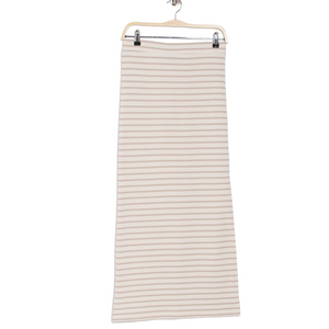 Splendid Almond Stripe Royale Side Slit Midi Skirt - Sz Medium, NWT